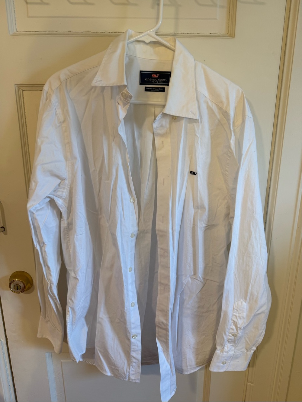 Vineyard Vines White Men’s Button-Down Dress Shirt